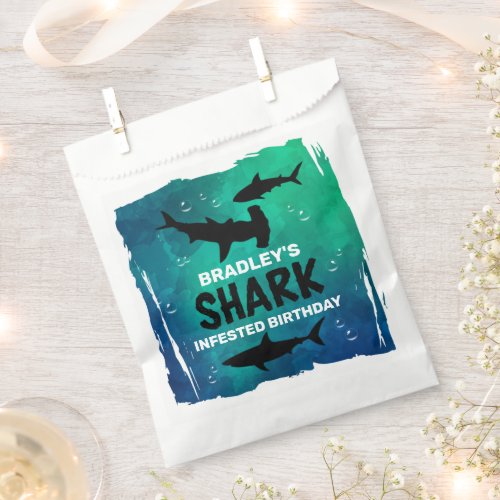 Shark Infested Any Age Birthday Party Favor Bag