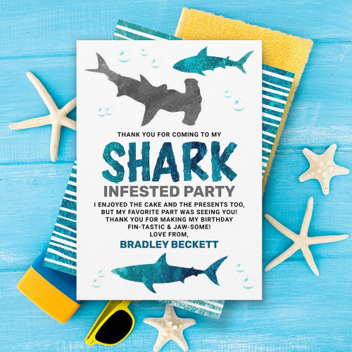 Shark Infested Any Age Birthday Party
