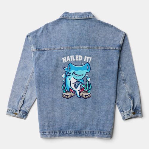 Shark Inspired Shark Related Shark Design 3  Denim Jacket