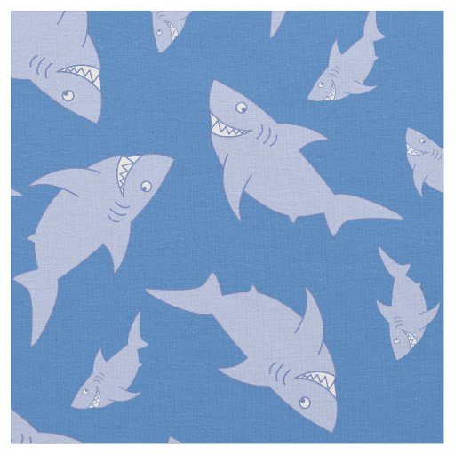 Shark Kid Baby Nursery Decor Cute Fabric