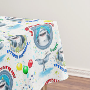 Shark Kids Birthday Tablecloth