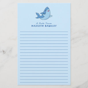 Shark Kid's Cute Kawaii Stationery