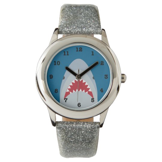 Shark Kids' Numbered Wrist Watch | Zazzle.com