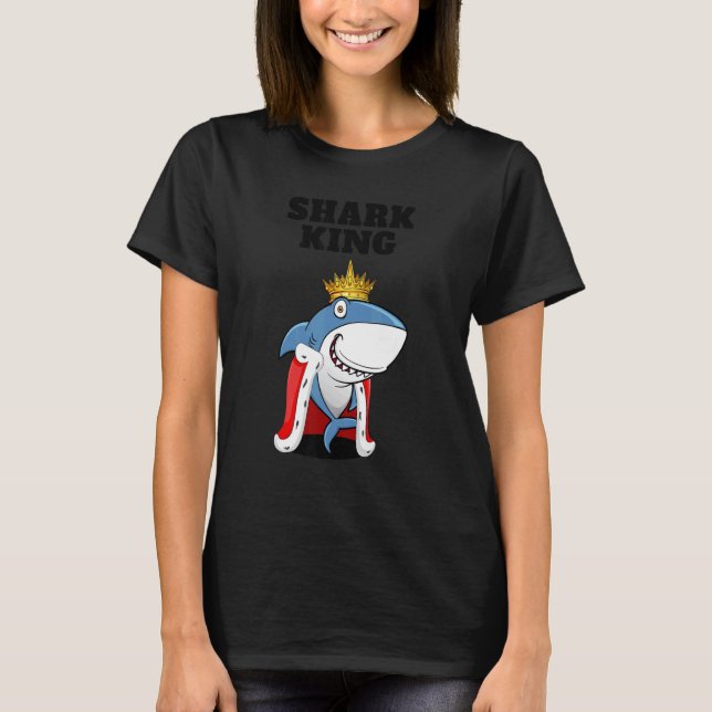 Shark King Boys Shark  Mens Shark 1 T-Shirt (Front)