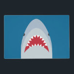Shark Laminated Placemat<br><div class="desc">shark, great, white, cartoon, ocean, fish, cool, awesome</div>