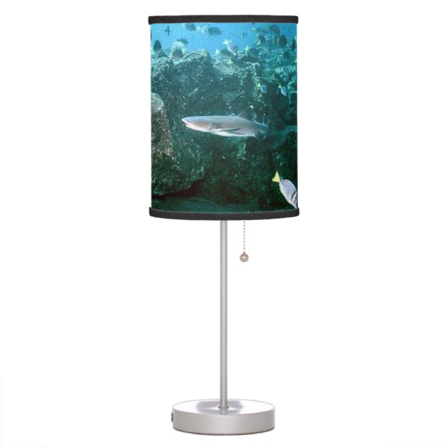 Shark Lamp With Fish (Left)