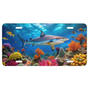 Shark License Plate