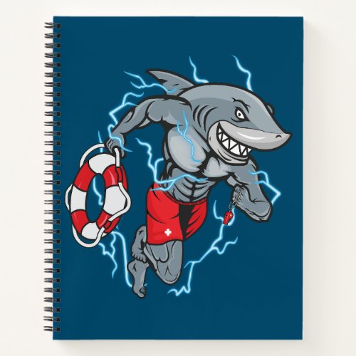 Shark Lifeguard Notebook