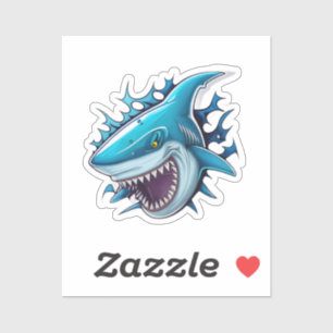 Shark logo T-Shirt Sticker