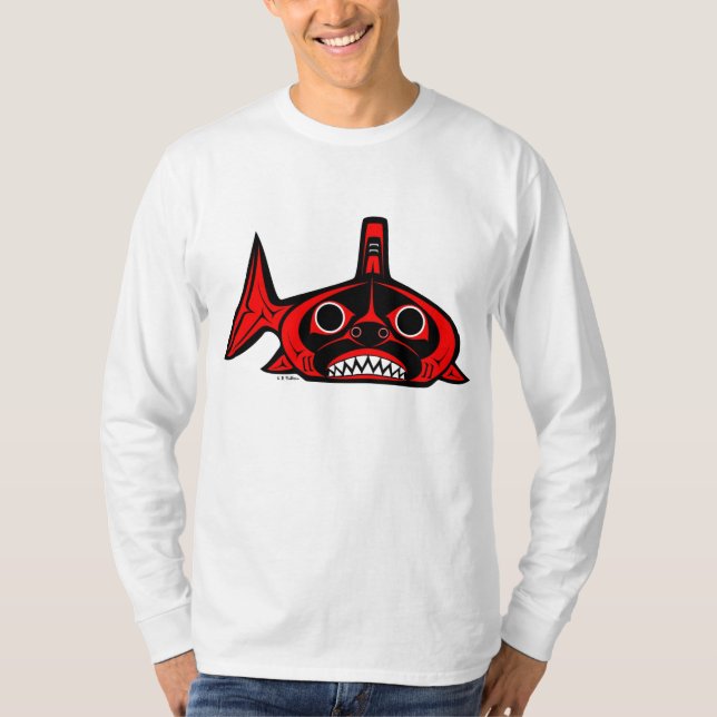 Shark Long Sleeved Tee Shirt (Front)