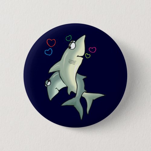 Shark Love Button