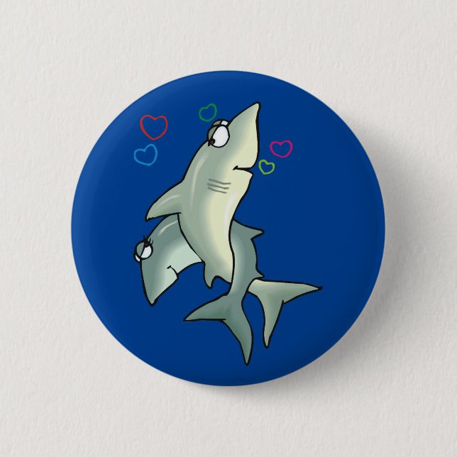 Shark Love Button (Front)