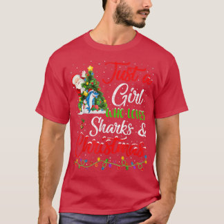 Shark Lover Just A Girl Who Loves Sharks And Chris T-Shirt