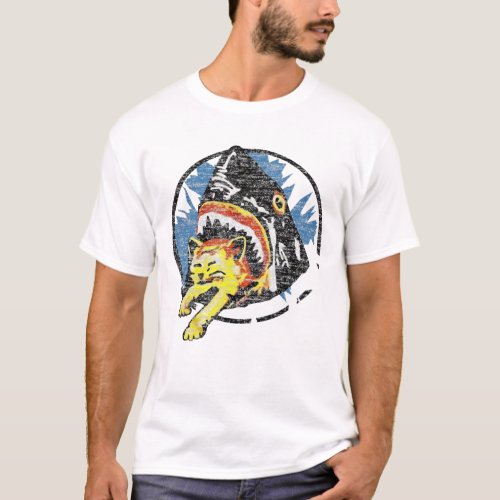 Shark Lover  Shark Eating A Cat T_Shirt
