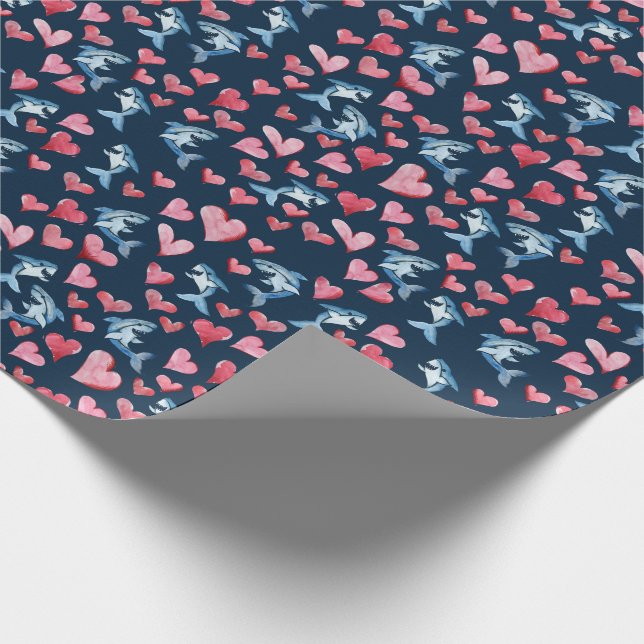 Shark Lover Wrapping Paper (Corner)
