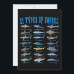 Shark Lovers 21 Types Of Sharks Ocean Animal Save The Date<br><div class="desc">Shark Lovers 21 Types Of Sharks Ocean Animal</div>