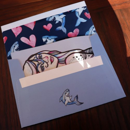 Shark Lovers Envelope