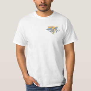 Shark Mark - Gold & Grey T-Shirt