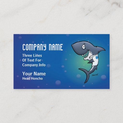 Customizable Shark Medical Healthcare Business Cards Business Card