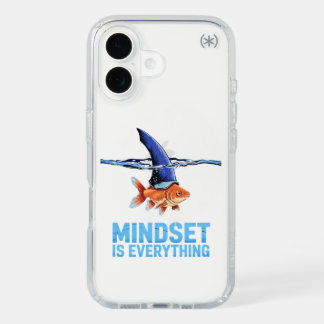 "Shark Mindset Goldfish – Inspirational Motivation iPhone 16 Case