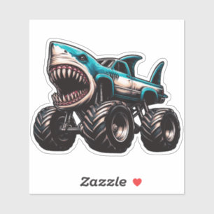 Shark Monster Truck Sticker