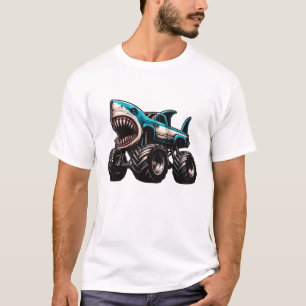 Shark Monster Truck T-Shirt