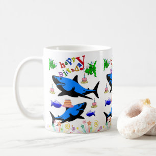 Shark Mug Happy Birthday Mug