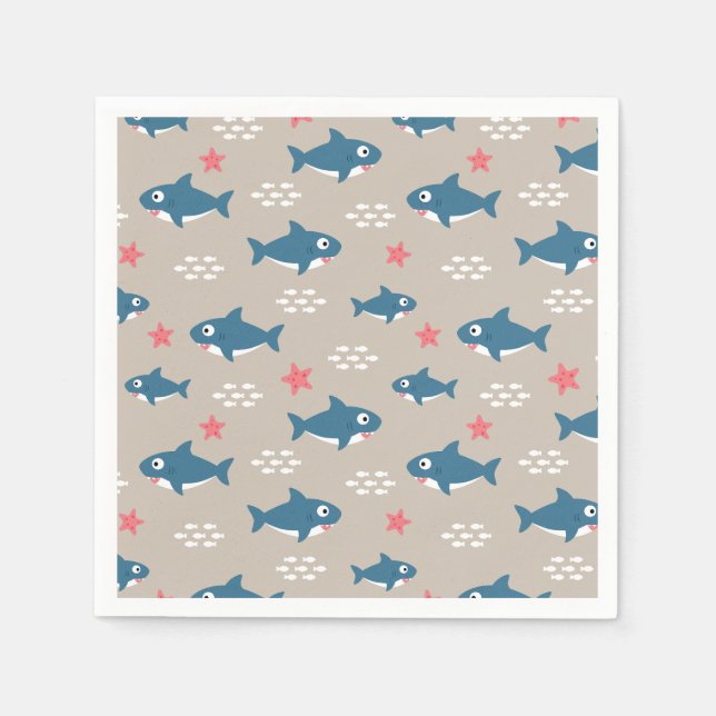 Shark Napkins (Front)