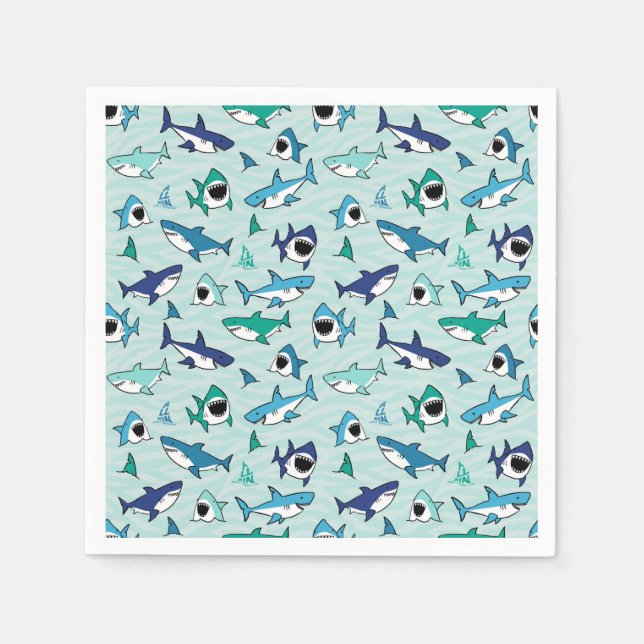 Shark  napkins (Front)