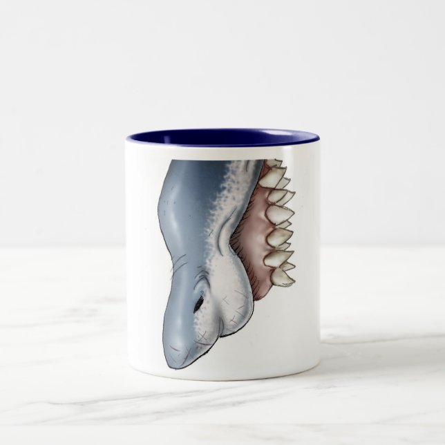 Shark nose Two-Tone coffee mug (Center)