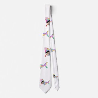 Shark ocean art  neck tie