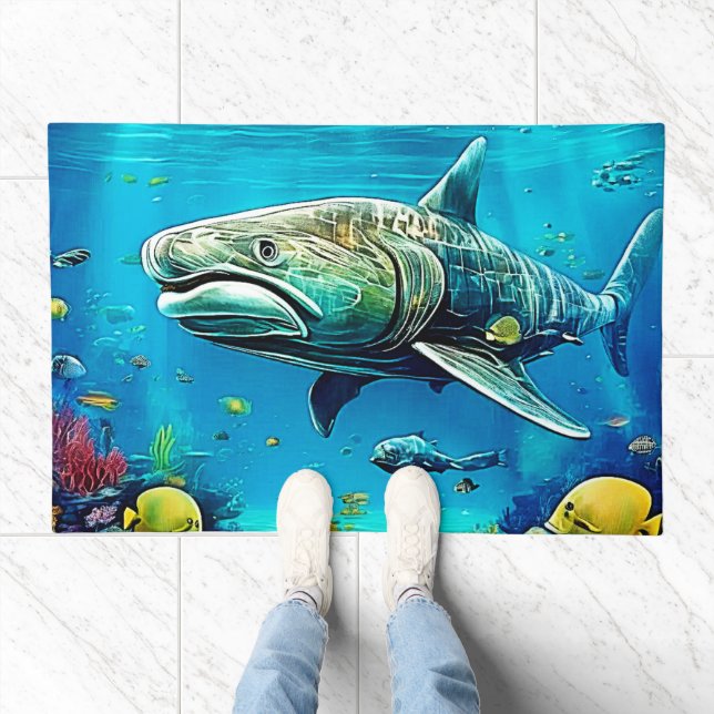 Shark Ocean Predator Art Doormat (Indoor)