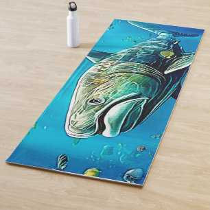 Shark Ocean Predator Art Yoga Mat
