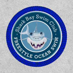 Shark ocean swimmer achievement patch