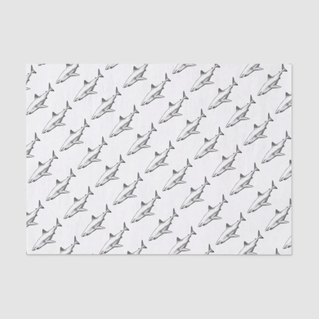 Shark Office Home Personalize Destiny Destiny'S Tissue Paper (Front)