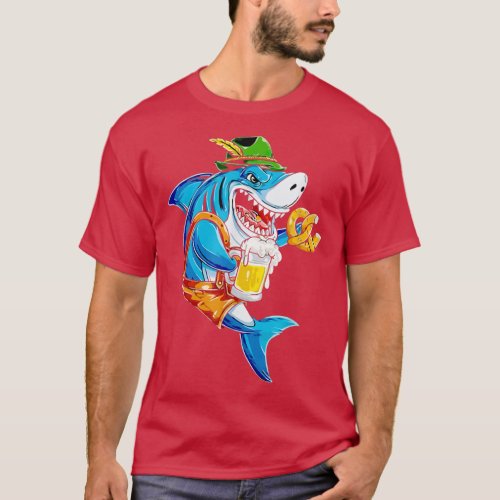 Shark Oktoberfest German Drinking Beer Festival Be T_Shirt