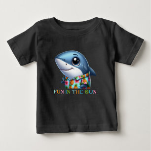 Shark on Vacation Baby T-Shirt