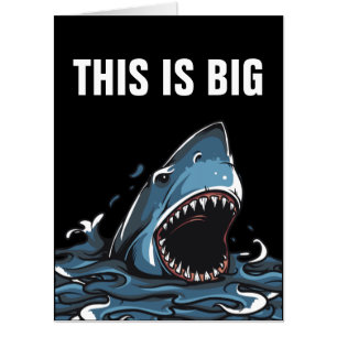 SHARK OVERSIZED JUMBO RETIREMENT CARD