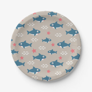 Shark Paper Plates