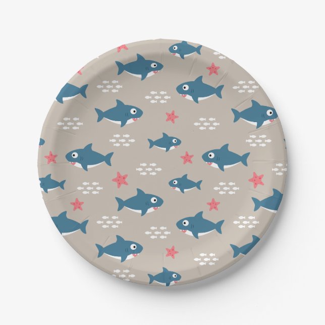 Shark Paper Plates (Front)