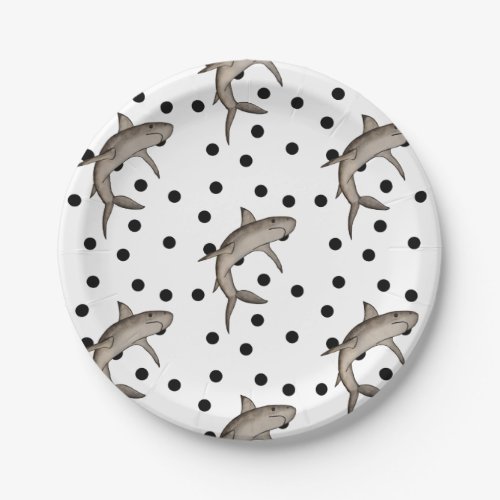 Shark Paper Plates