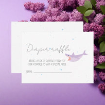 Shark Party Summer Pool Baby Shower Diaper Raffle