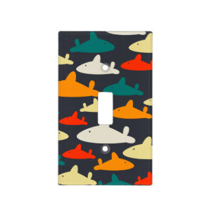 Shark Pattern Light Switch Cover