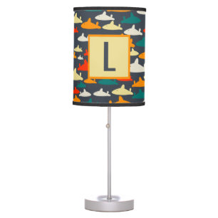 Shark Pattern Table Lamp