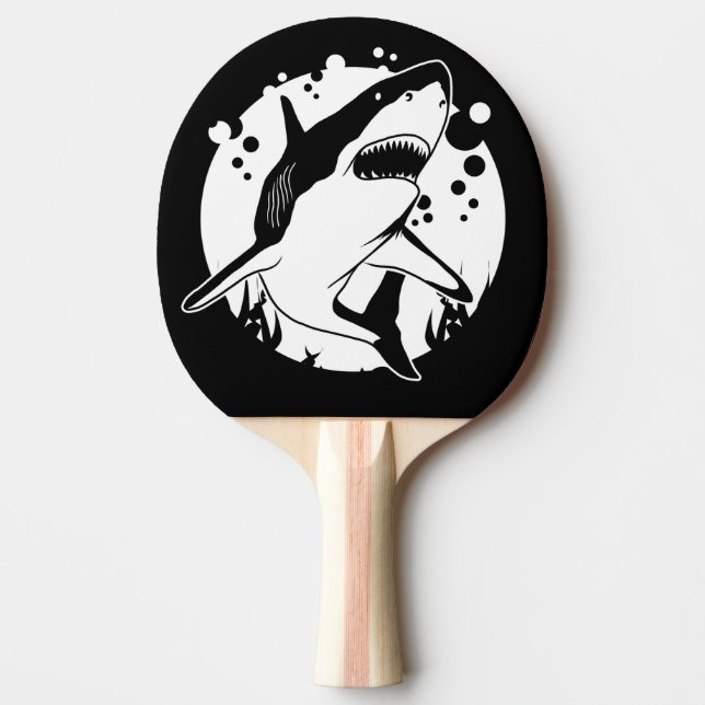 Shark Ping Pong Paddle (Front)