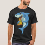 Shark Pizza Shark Eating Pizza Shark And Pizza  T-Shirt