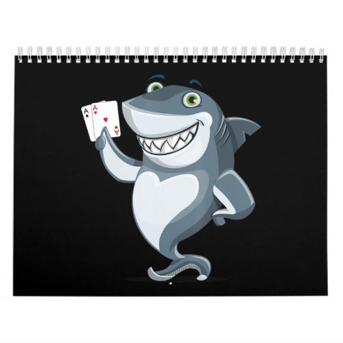 Shark Poker Player  _ Funny Poker Gift Calendar