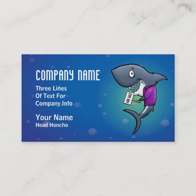 Shark Real Estate Business Cards (Front)