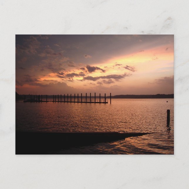 Shark River Belmar Sunset Postcard (Front)