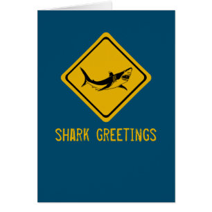 shark road sign